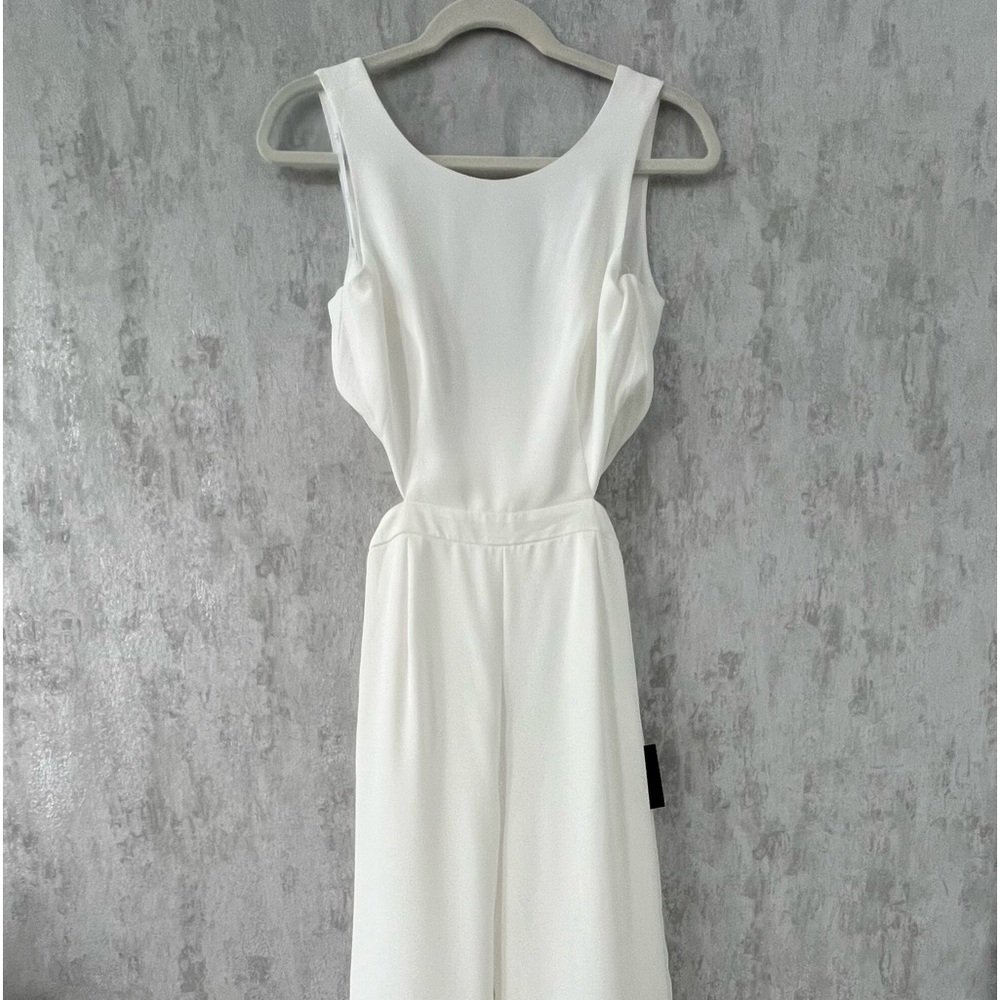 Lulu’s White Sleeveless Jumpsuit. Brand new with tags, never worn.